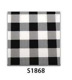 White/Black Plaid